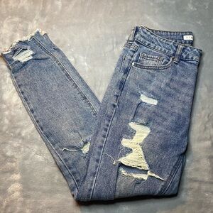 Tinseltown Distressed Blue Jeans